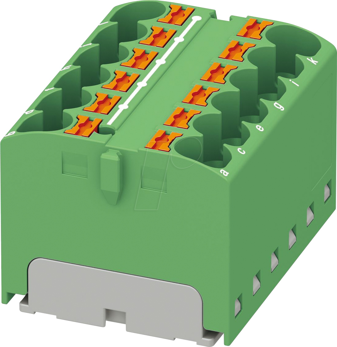 PHOE 3273820 - Verteilerblock PTFIX, 12x4, grün