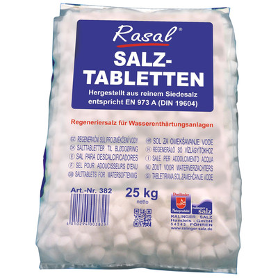 Regeneriersalz-Tabletten 25kg Sack für Weichwasseranlagen