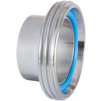 Milchrohrverschr. Anschweissende VMS, V2A, AG 65x1/6″, innen-Ø 38, außen-Ø 41 Bild 2