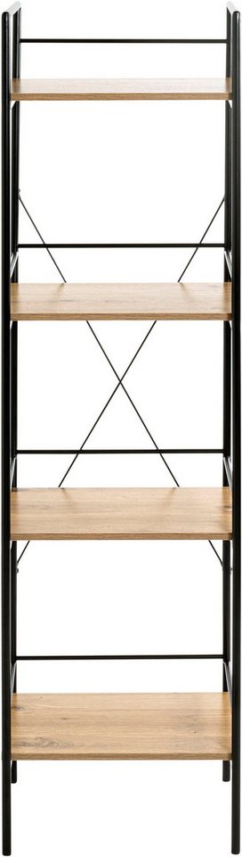 HAKU Regal Aufbewahrungsregal, Dekoregal, Standregal, 1-tlg., rechteckig - aus MDF Braun - B/T/H 34/27/130 cm Bild 5