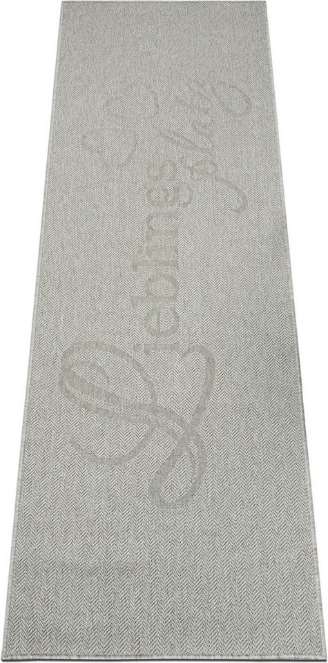 OTTO home Läufer Lieblingsplatz, mit Schriftzug, In- und Outdoor geeignet, rechteckig, Höhe: 5 mm, Wetterfest, UV-beständig, Küchenläufer, Camping, Balkon Bild 3