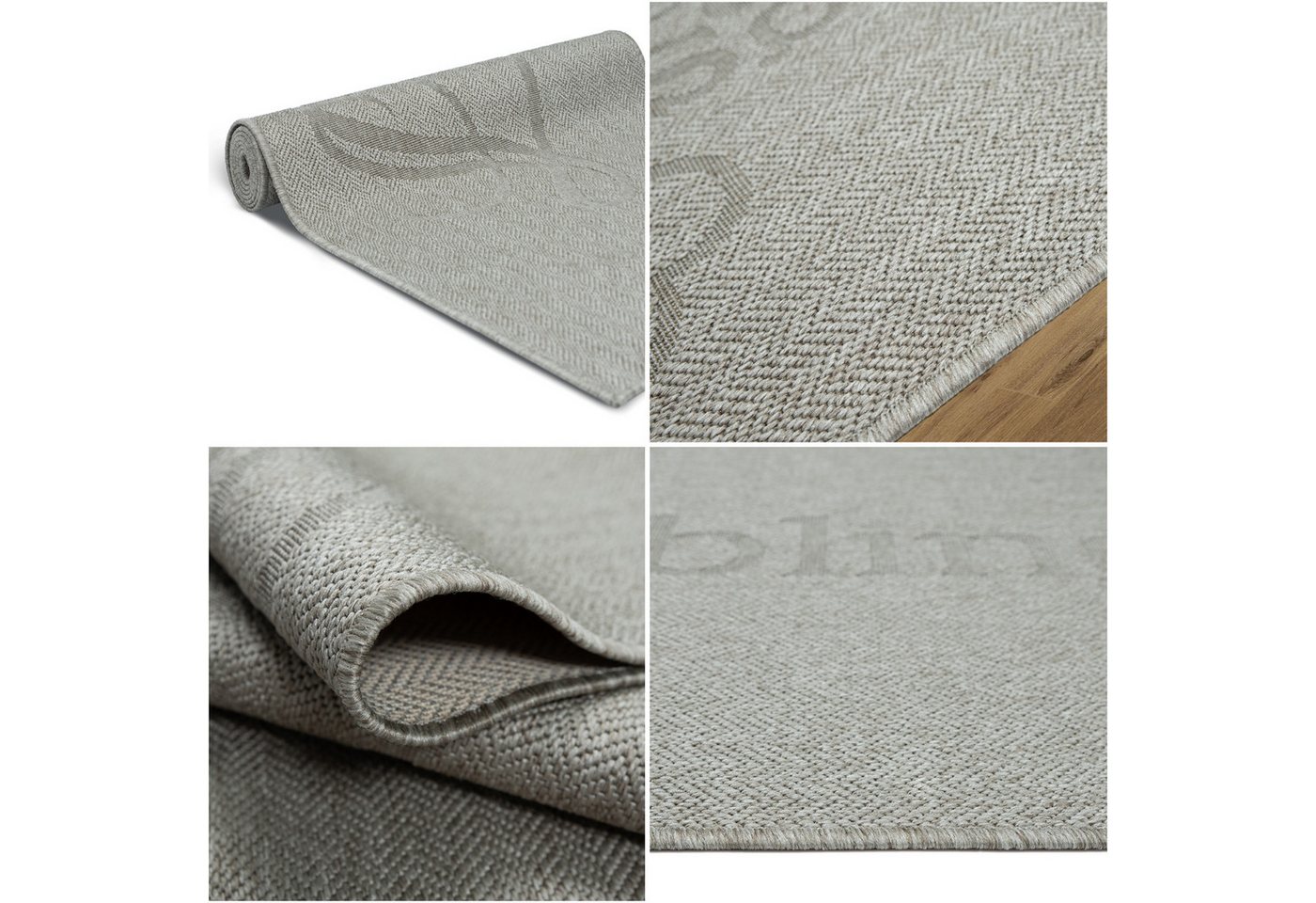 OTTO home Läufer Lieblingsplatz, mit Schriftzug, In- und Outdoor geeignet, rechteckig, Höhe: 5 mm, Wetterfest, UV-beständig, Küchenläufer, Camping, Balkon Bild 4