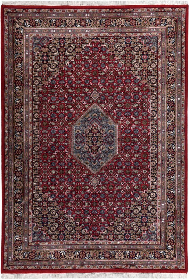THEKO Orientteppich Benares Bidjar, handgeknüpft, rechteckig, Höhe: 12 mm, reine Wolle, mit Fransen, auch als Läufer, Wohnzimmer Bild 5