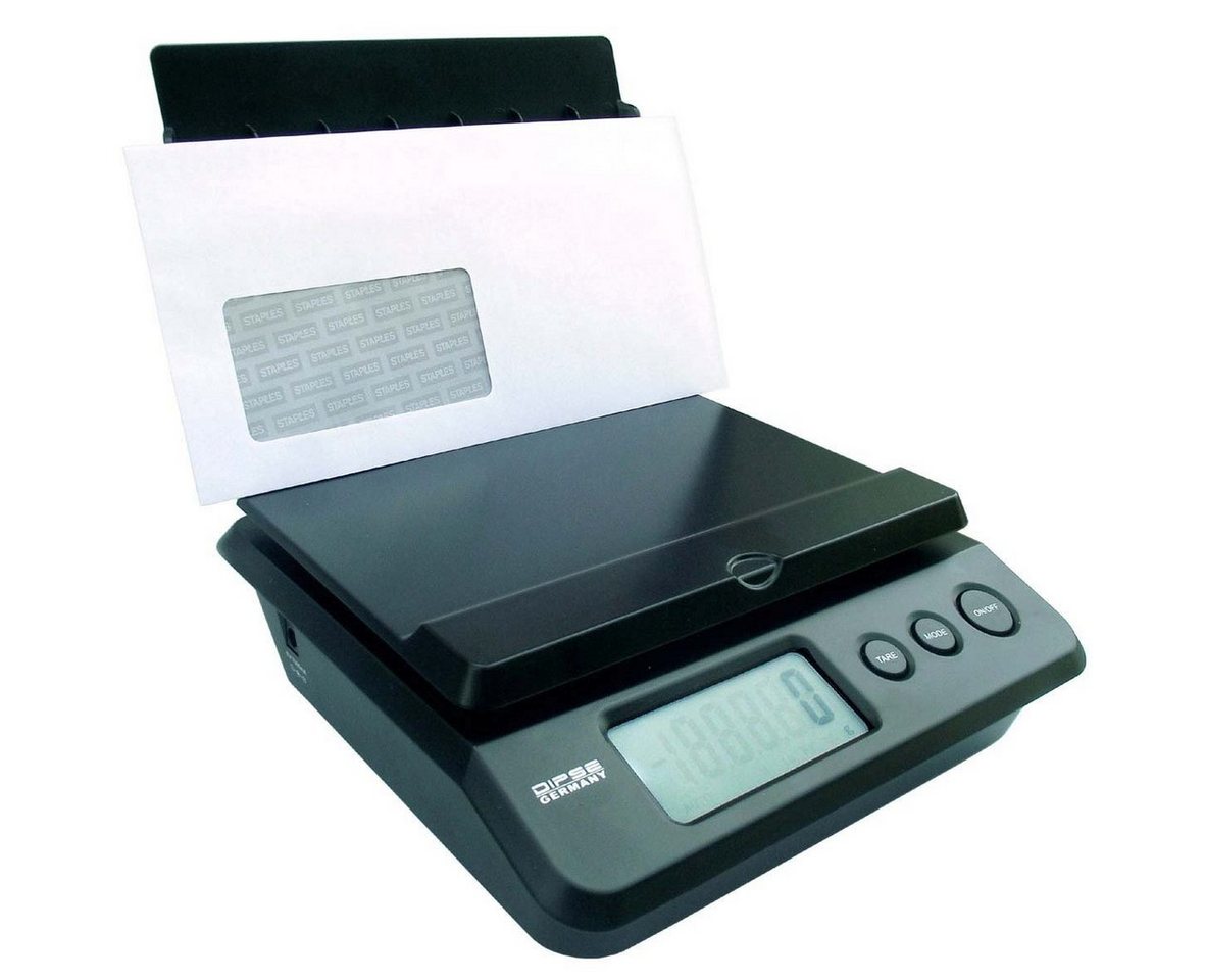 Dipse Feinwaage Parcel 10 - Paketwaage Briefwaage mit 0,5g Teilung u. 10kg Kapazität Bild 3