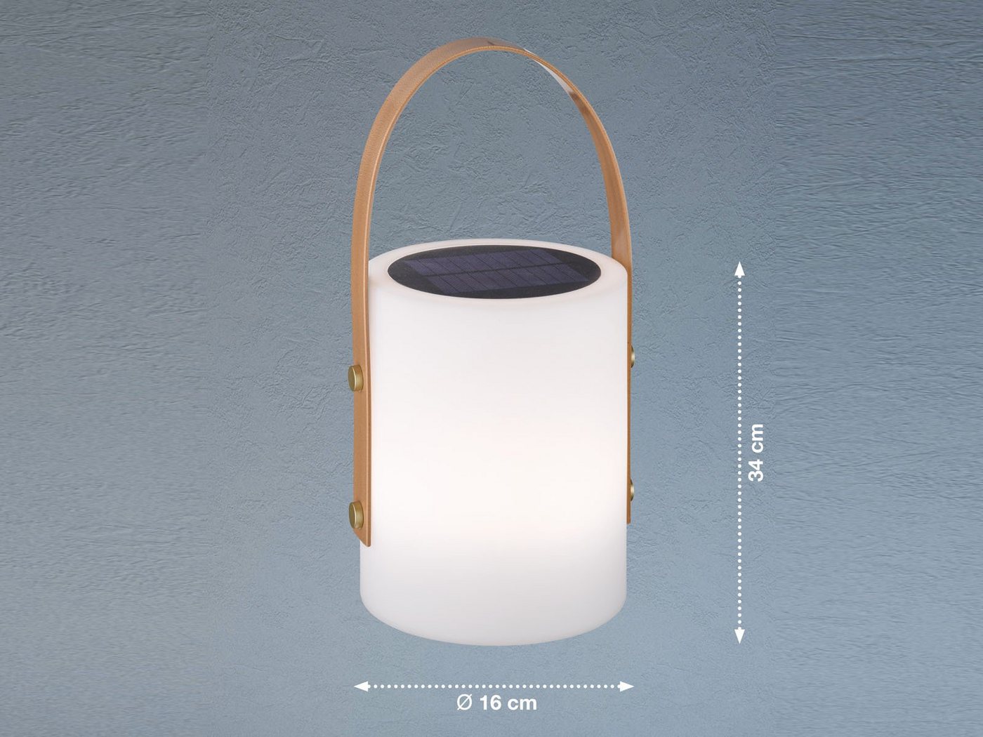 easy! BY FHL LED Außen-Tischleuchte, Farbwechsel, LED fest integriert, Warmweiß, RGB Farbwechsler, dimmbar, 2er SET Solarleuchten 34cm ohne Strom-Kabel mit Fernbedienung & USB Bild 3