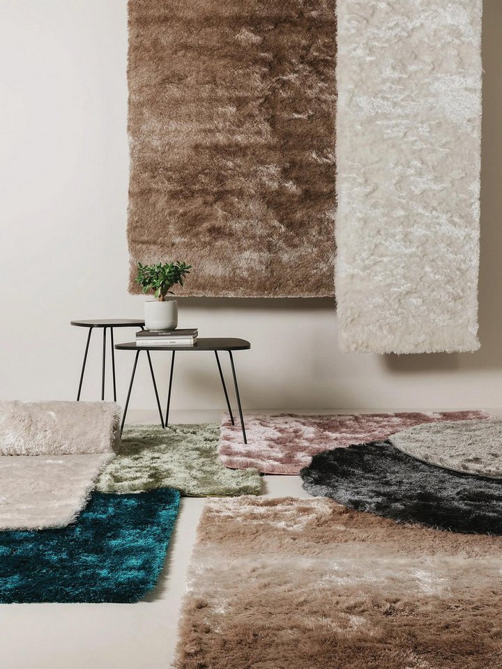 benuta Teppich Whisper, quadratisch, Höhe: 31 mm, Hochflorteppich Wohnzimmer, Schlafzimmer, Esszimmer, Flur, Weich Bild 3
