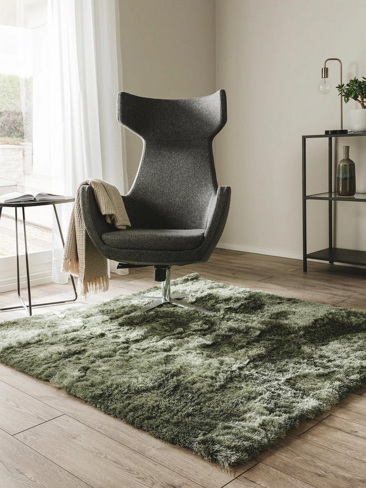 benuta Teppich Whisper, quadratisch, Höhe: 31 mm, Hochflorteppich Wohnzimmer, Schlafzimmer, Esszimmer, Flur, Weich Bild 5