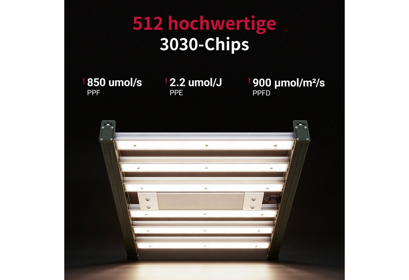 CannoBox Pflanzenlampe Pflanzenlampe GrowLampe LED Light UV+IR Growzelt, LED fest integriert Bild 4