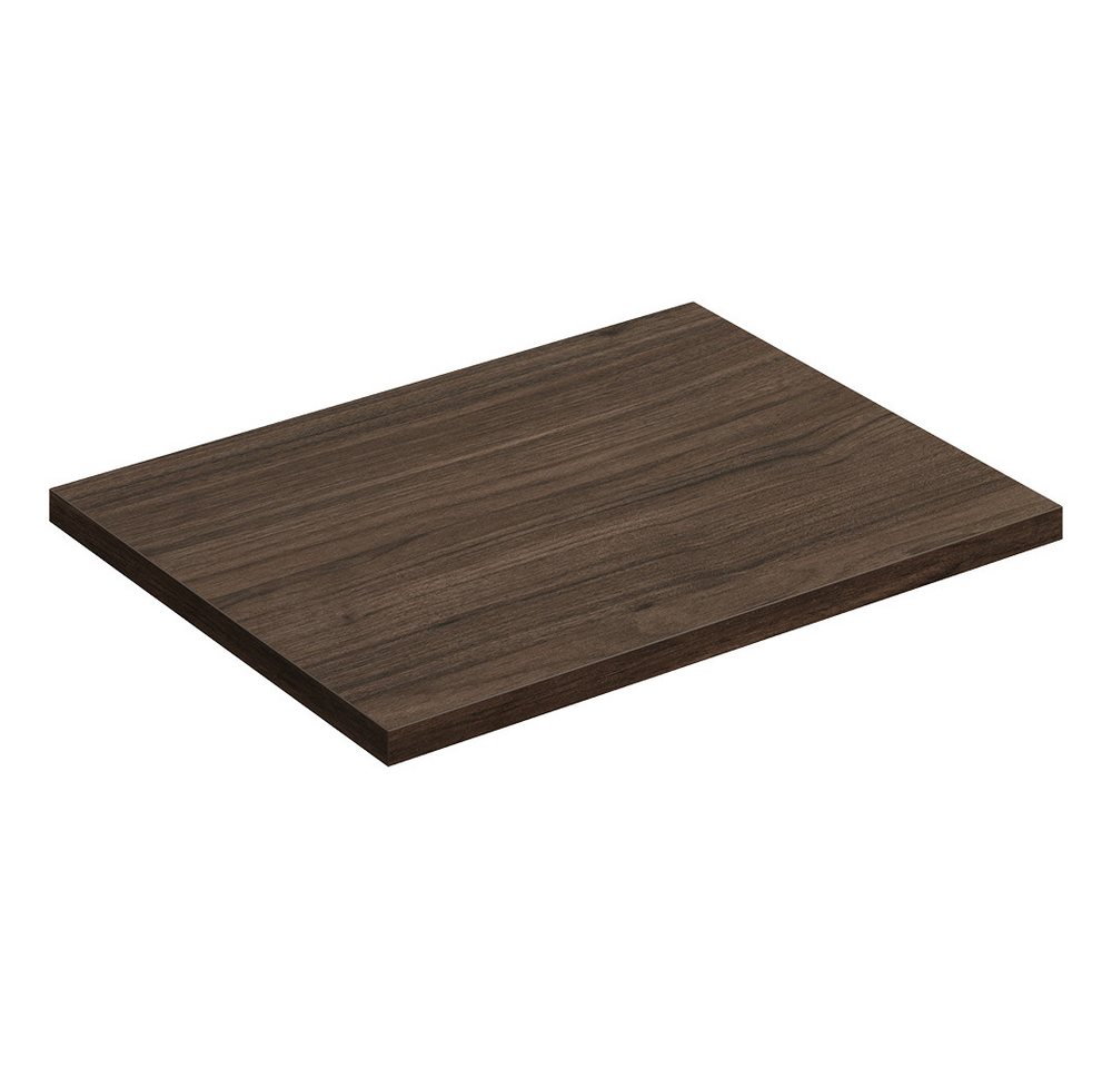 Lomadox Waschbeckenschrank VERZUOLO-56-WALNUT 60 cm breit in Walnuss, wandhängend, grifflos Bild 2