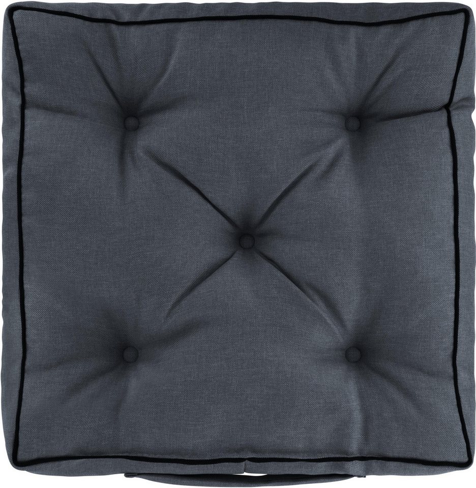 Aspero Sitzauflage 6 Stuhlkissen 45x45 cm Murcia, Gepolsterte Outdoor Auflage mit Steppung