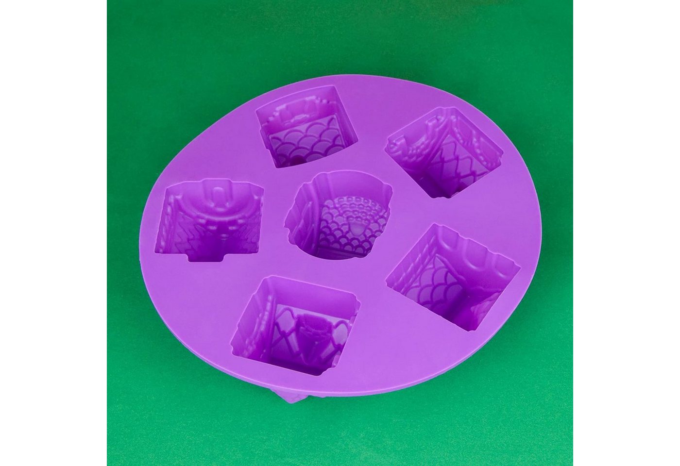 wisefood Silikonform 1-tlg., Silikonform Haus - lila 26.5x26.5x6cm - 1 Form, (1-tlg) Bild 3