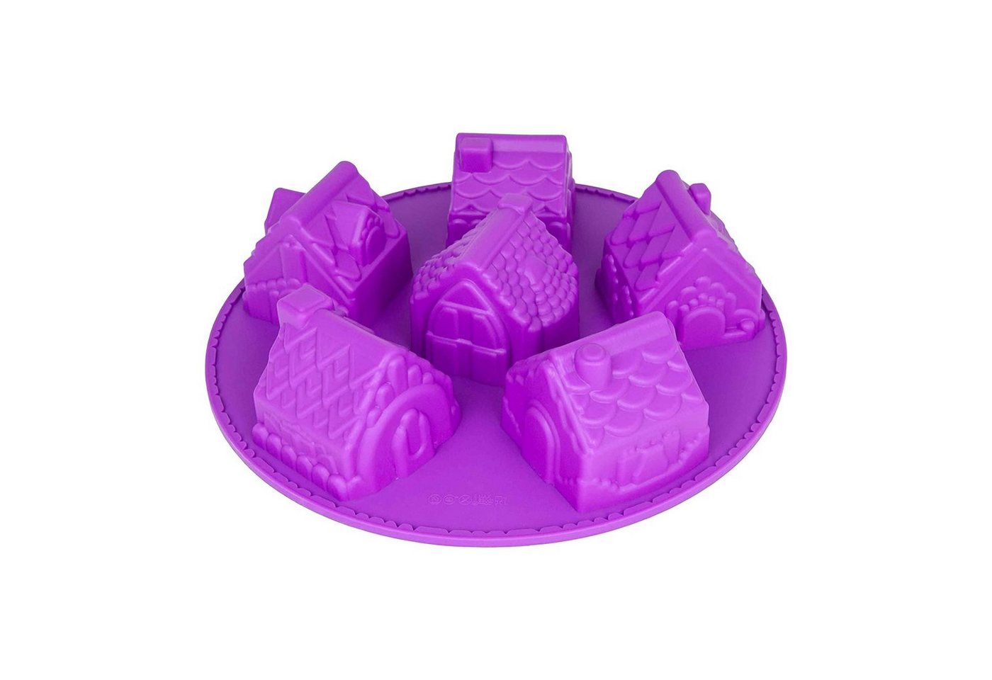 wisefood Silikonform 1-tlg., Silikonform Haus - lila 26.5x26.5x6cm - 1 Form, (1-tlg) Bild 5