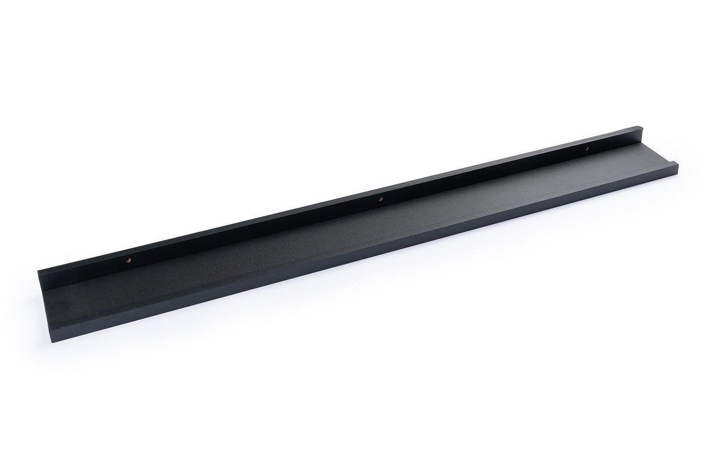 Home4You Wandregal Bilderleiste, Schwarz Matt, PVC, MDF, B 100 x H 10 x T 4 cm Bild 2
