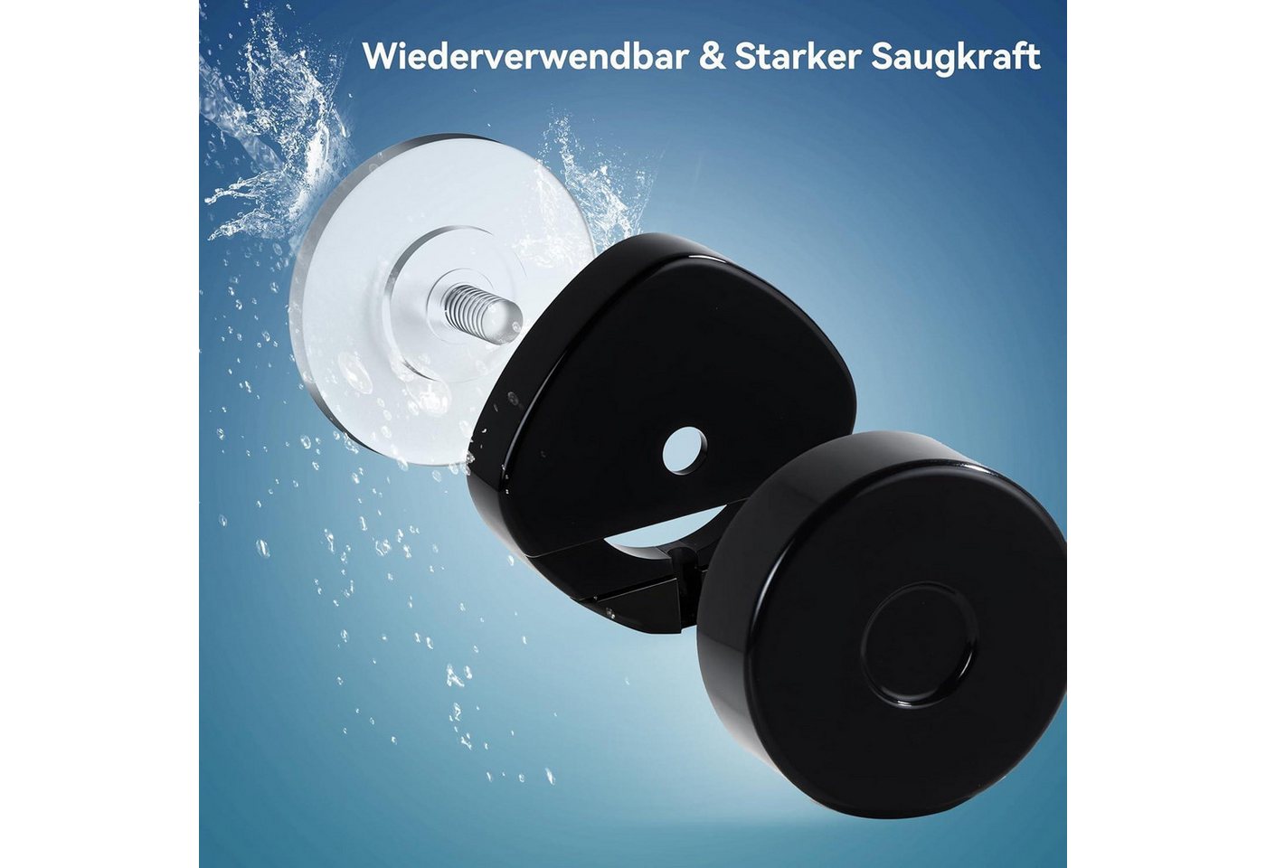 LuxusKollektion Duschablage Duschablage Saugnapf Ohne Bohren 3 Stück Duschablage Saugnapf Schwarz