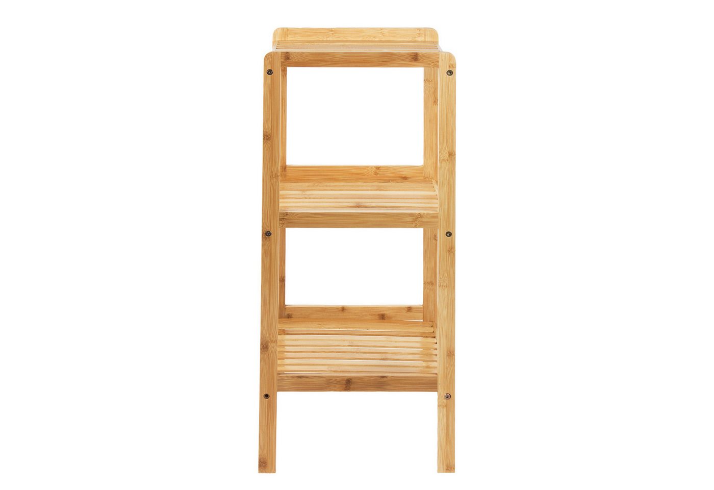 GreenBlue Badregal GB321 Bambus Badregal Badezimmerregal Standregal, 2-tlg., 3 Ablagen Holzregal 37x33x78 cm Bild 3