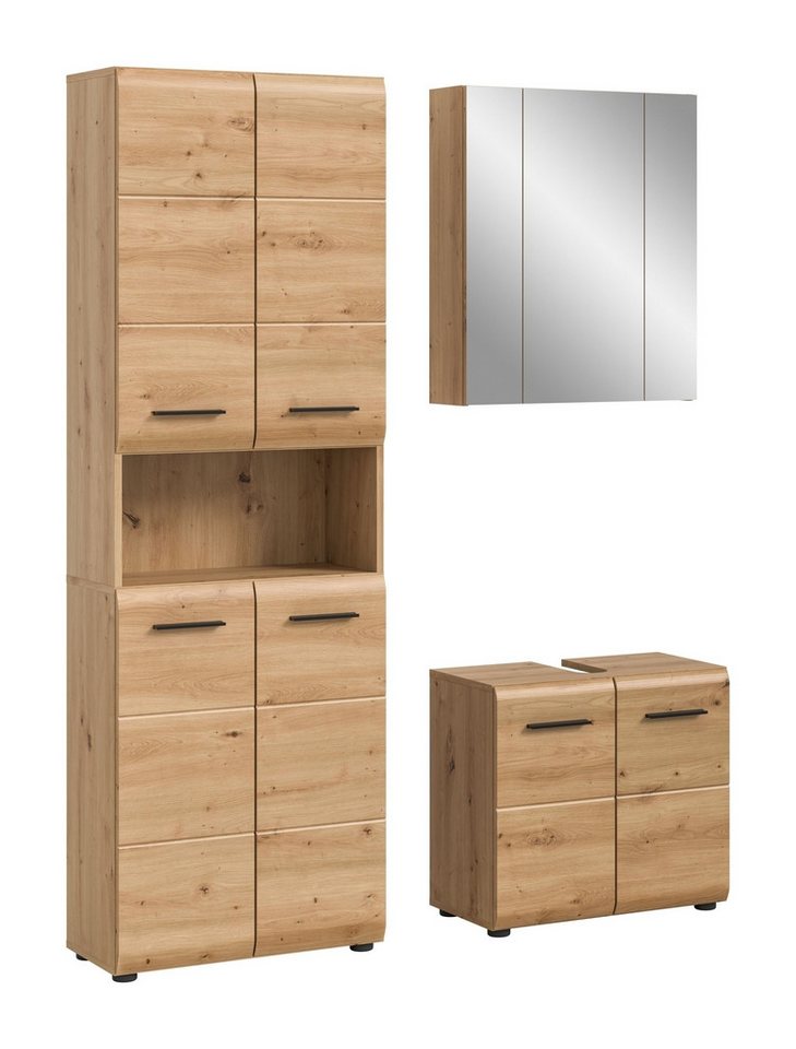freiraum Badezimmer-Set Ice, in artisan oak - 135x185x30cm (BxHxT)