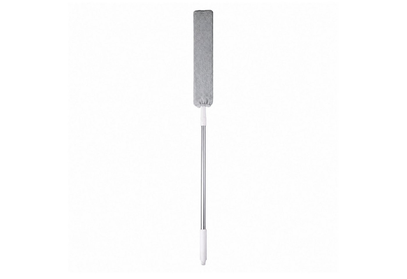 Jungengel Staubbesen Staubwedel Möbelwischer Mikrofaser Teleskopstiel Flachwischer (Set, 1 Staubwischer mit Teleskopstiel und 2 Mikrofaserbezügen), Ausziehbarer Teleskopstiel 110–155 cm, 2 waschbarer Mikrofaserbezüge Bild 4