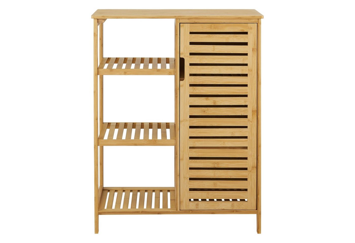 en.casa Badregal, Vetlanda Bambusregal 87x66x33 cm Natur Bild 3
