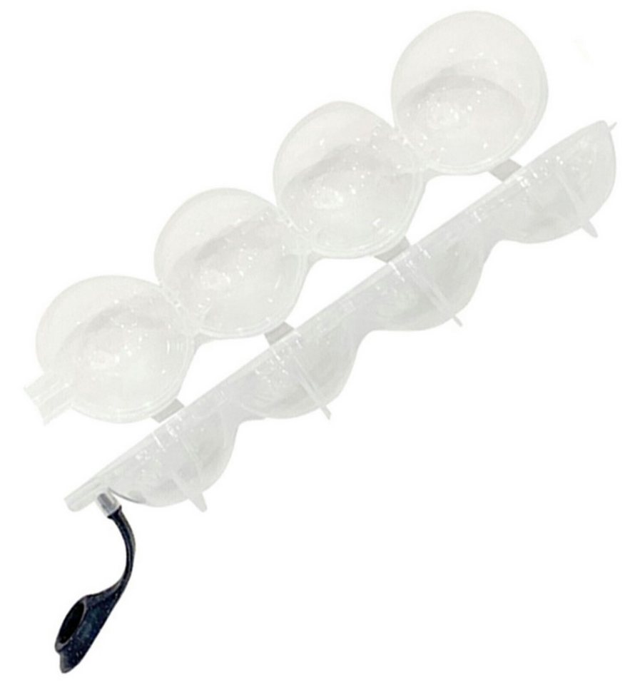 WS-Trend Eiswürfelform XL Eiskugel Eiswürfelform Eiswürfelbehälter4 Kammern - 5 cm Kugel, (1-tlg) Bild 3