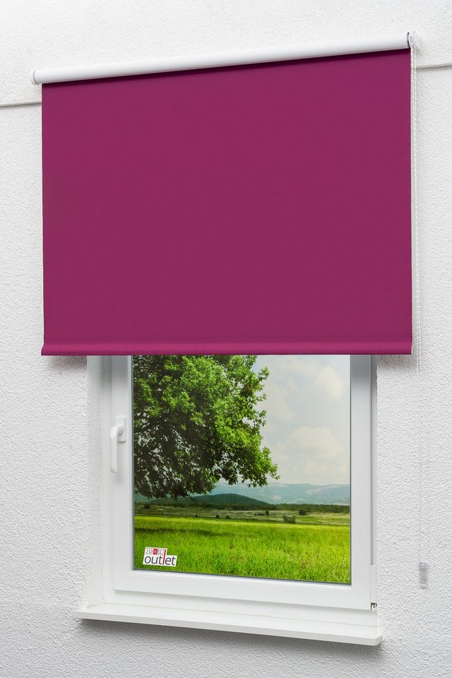 Verdunklungsrollo Verdunkelungsrollo Dunkelmagenta, LYSEL®, abdunkelnd, HxB 190x152.5cm Bild 2