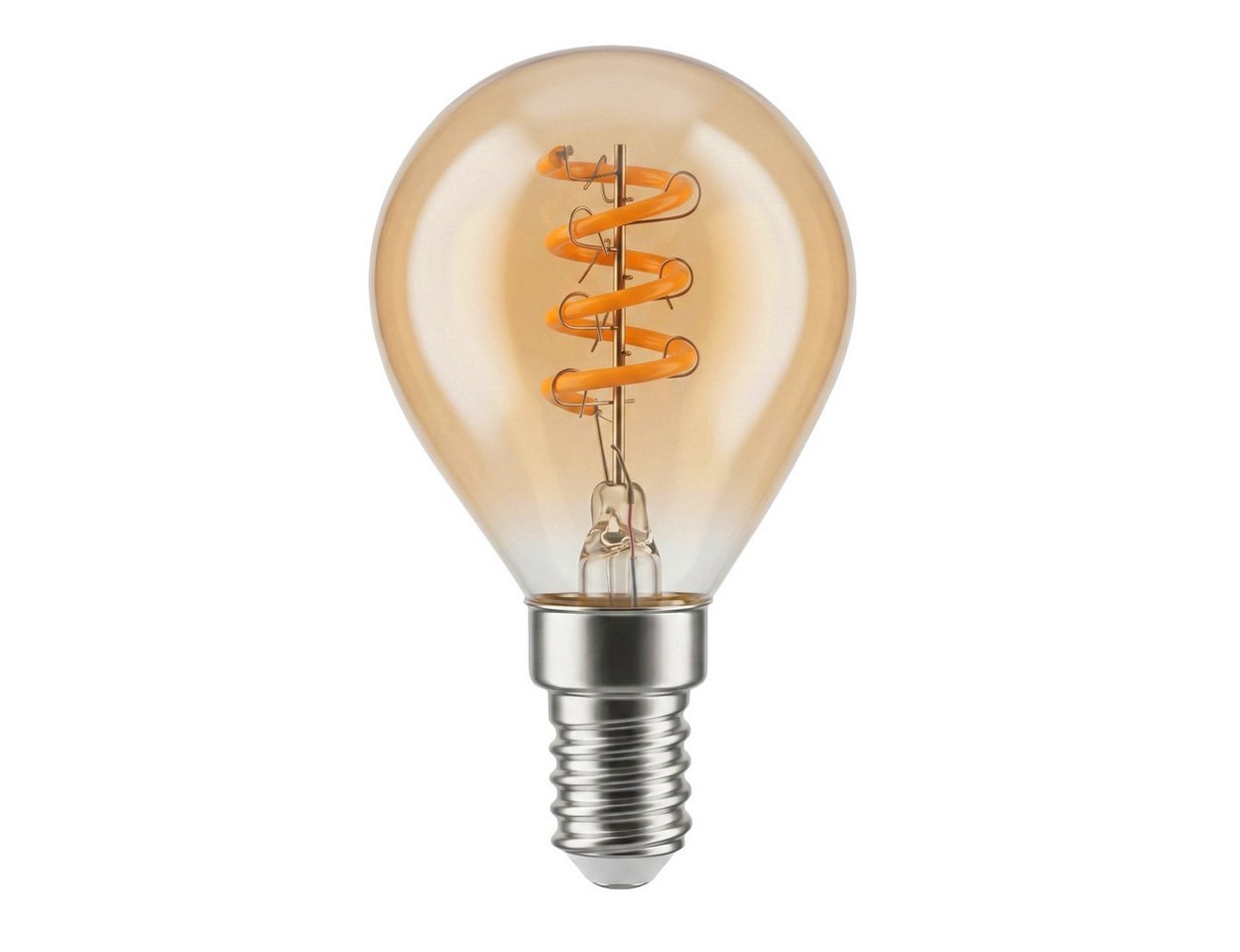 hofstein LED-Leuchtmittel 5er Set Glühbirne Extra Warmweiß dimmbar 4 Watt, E14, 2200 Kelvin, 220 Lumen, Kerze, Filament Spirale, Amber Bild 3