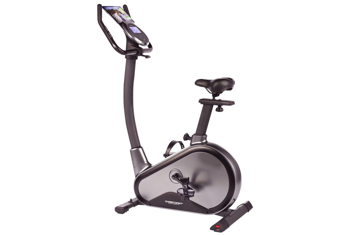 Christopeit Sport® Ergometer EM 8000 (Kinomap App kompatibel), 150 kg max. Benutzergewicht, Fahrrad, 32 Widerstandsstufen