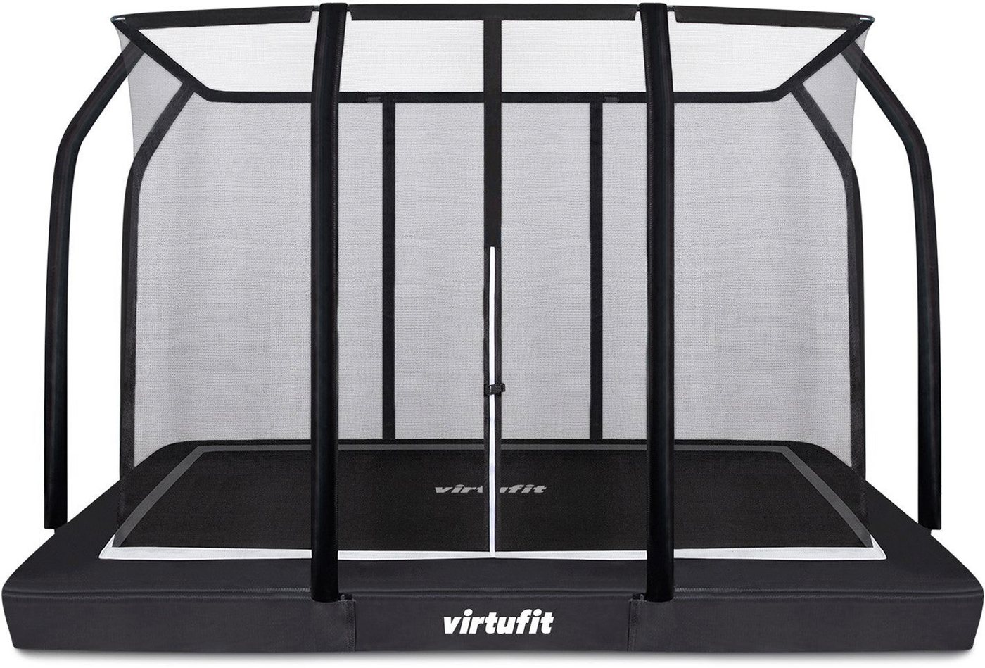 VirtuFit Bodentrampolin VirtuFit Boden Eingebautes Trampolin mit Sicherheitsnetz - 213 x 305 c Bild 5