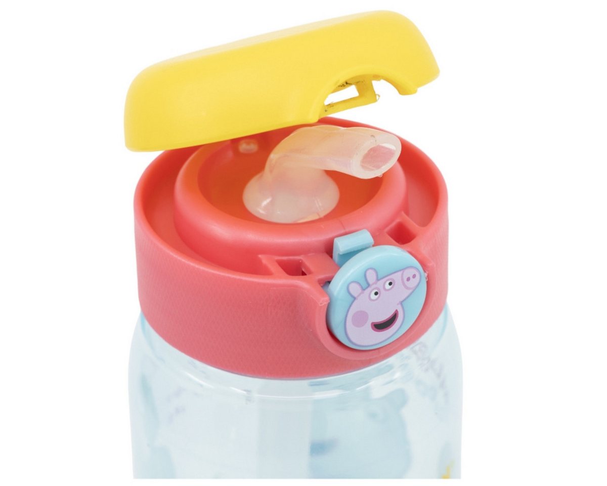 Storline Trinkflasche Peppa Pig 510ml – Kinderflasche mit Trinkhalm & Druckverschluss Bild 2