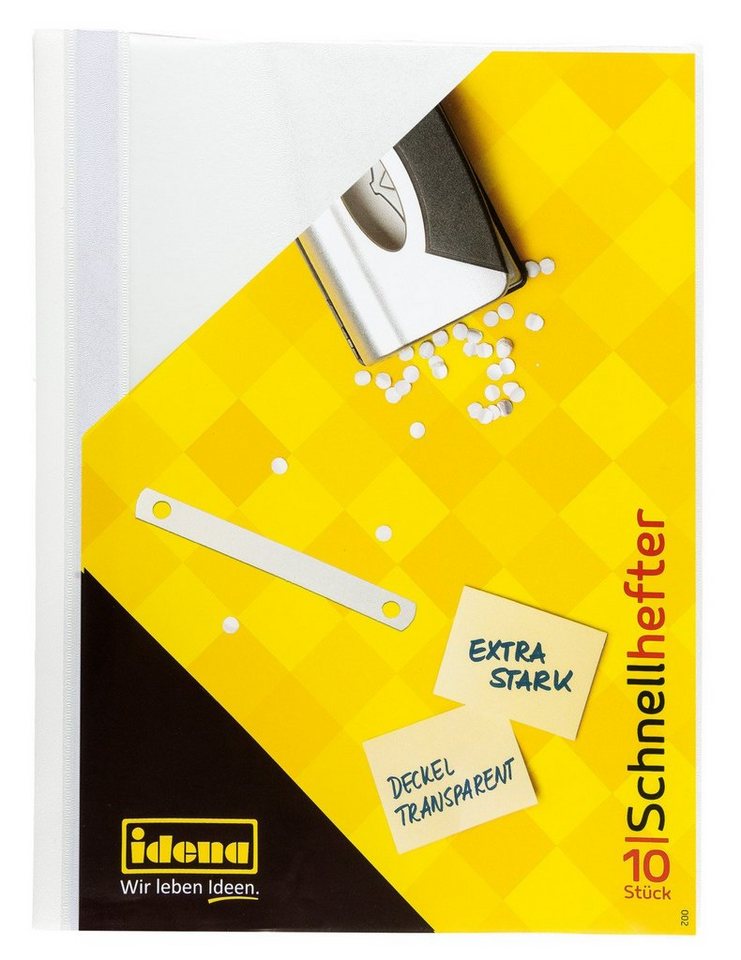 Idena Hefter Idena Schnellhefter A4 PP weiß extra stark