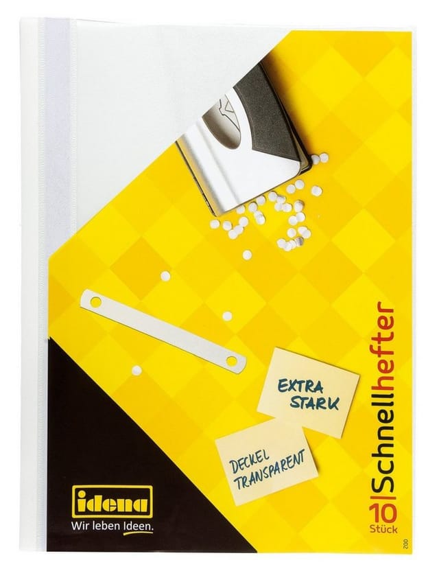 Idena Hefter Idena Schnellhefter A4 PP weiß extra stark