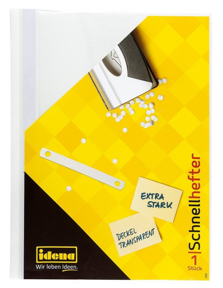 Idena Hefter Idena Schnellhefter A4 PP weiß extra stark Bild 2