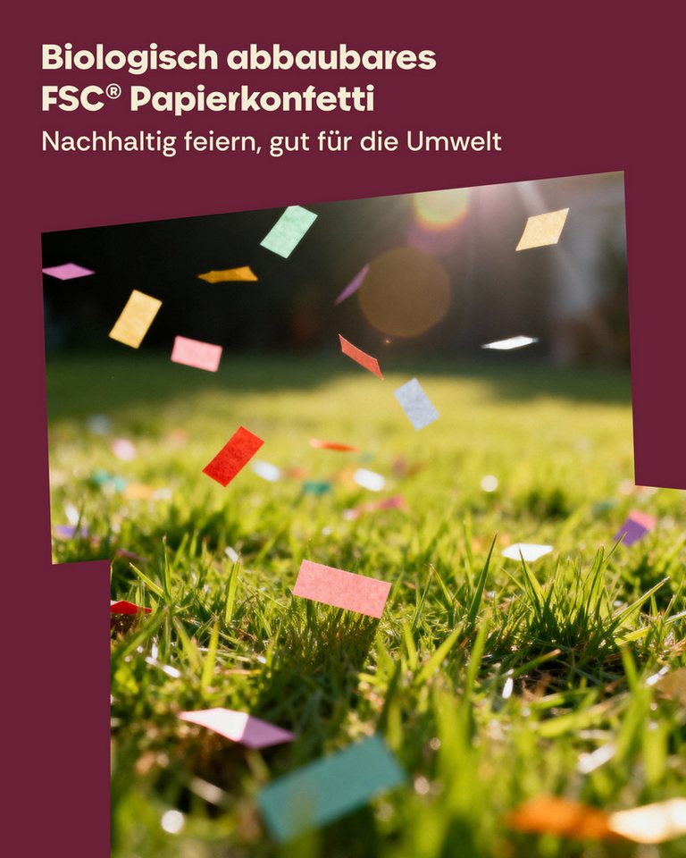 Partyjoker Konfetti Konfettikanone Bunt - 5-8 m Konfettistrahl - einfach & sicher - Party, 5-8 Meter Strahl – Großer Effekt für Innen & Außen Bild 2