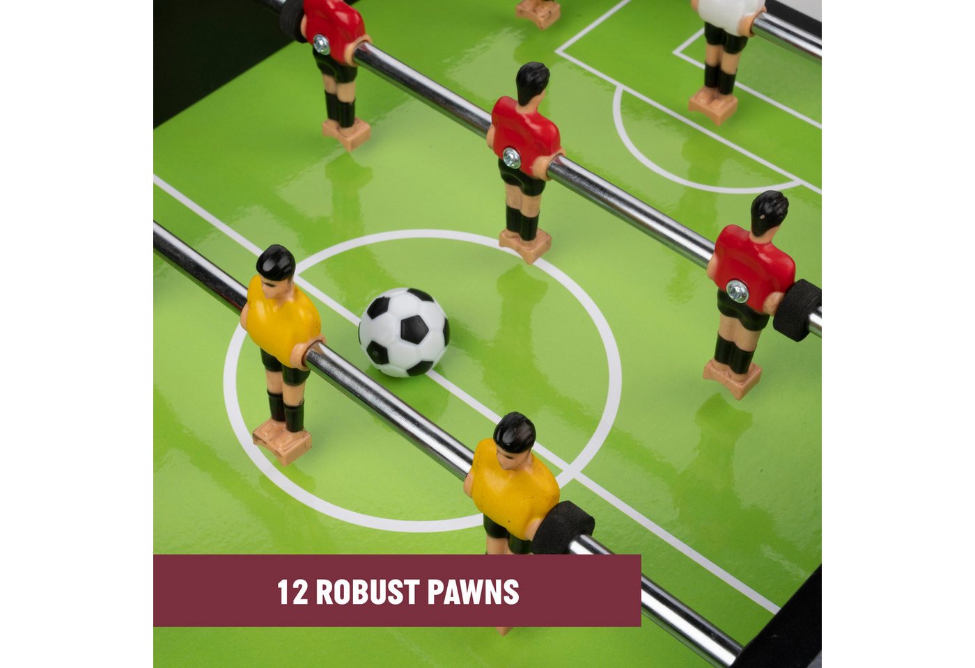Umbro Tischfußballspiel Umbro Mini Tischkicker - Kickertisch mit 12 Spielern Bild 5