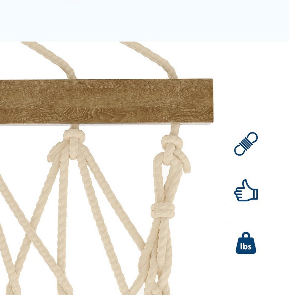 GarveeMore Hängematte für 2 Personen,Gesteppte Doppel-Hängematte, Outdoor-Hängematte für 2 Personen,robust und komfortabel für Garten Bild 2