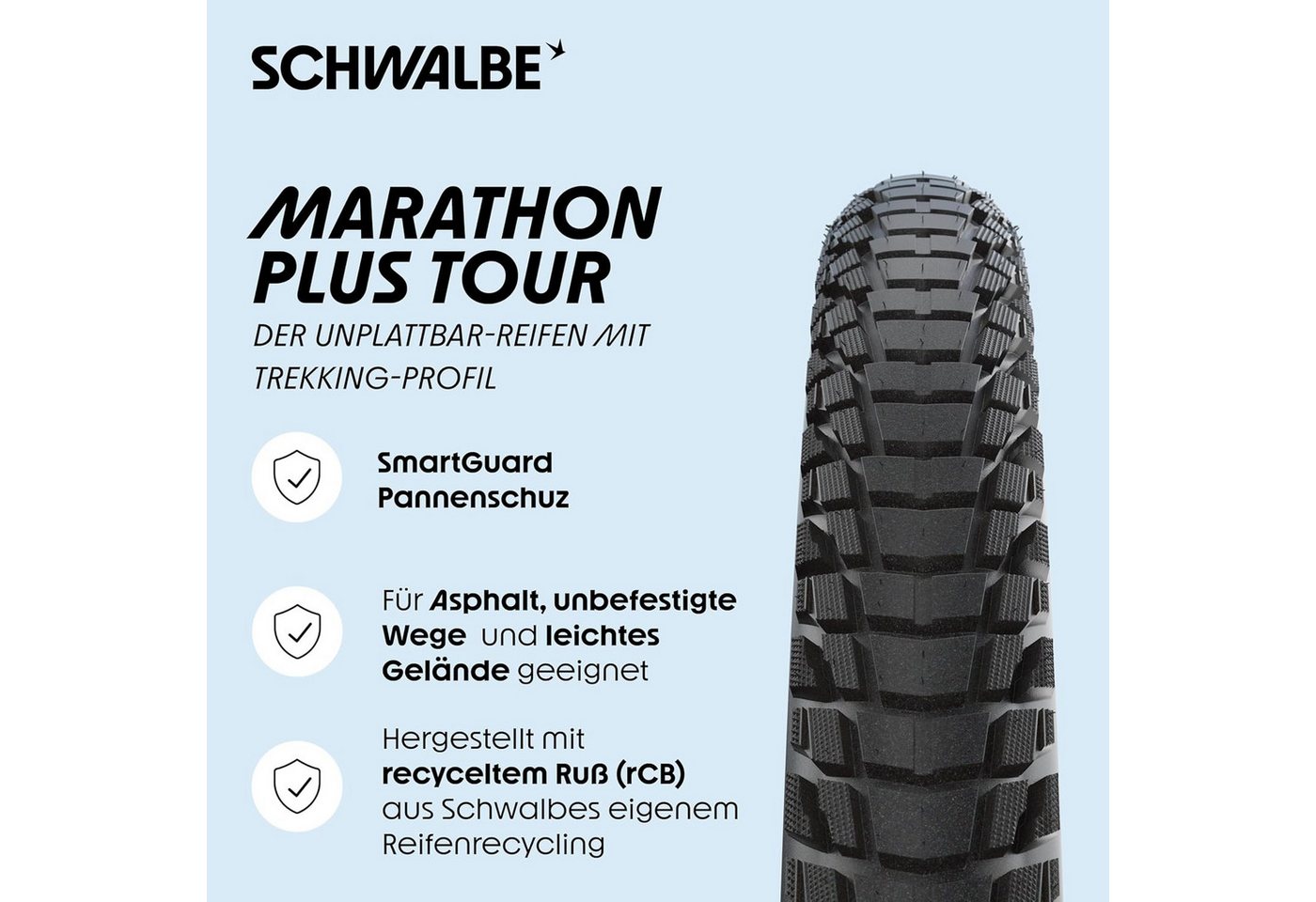 Schwalbe Fahrradschlauch 2x Schwalbe Marathon Plus TOUR 28" x 1,75" Reifen, Schläuche AV17 Set