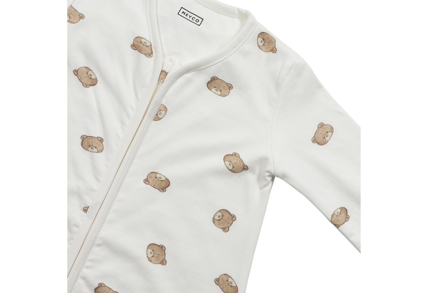 Meyco Baby Babyschlafsack Bear Multicolor (1 tlg), 80cm Bild 4