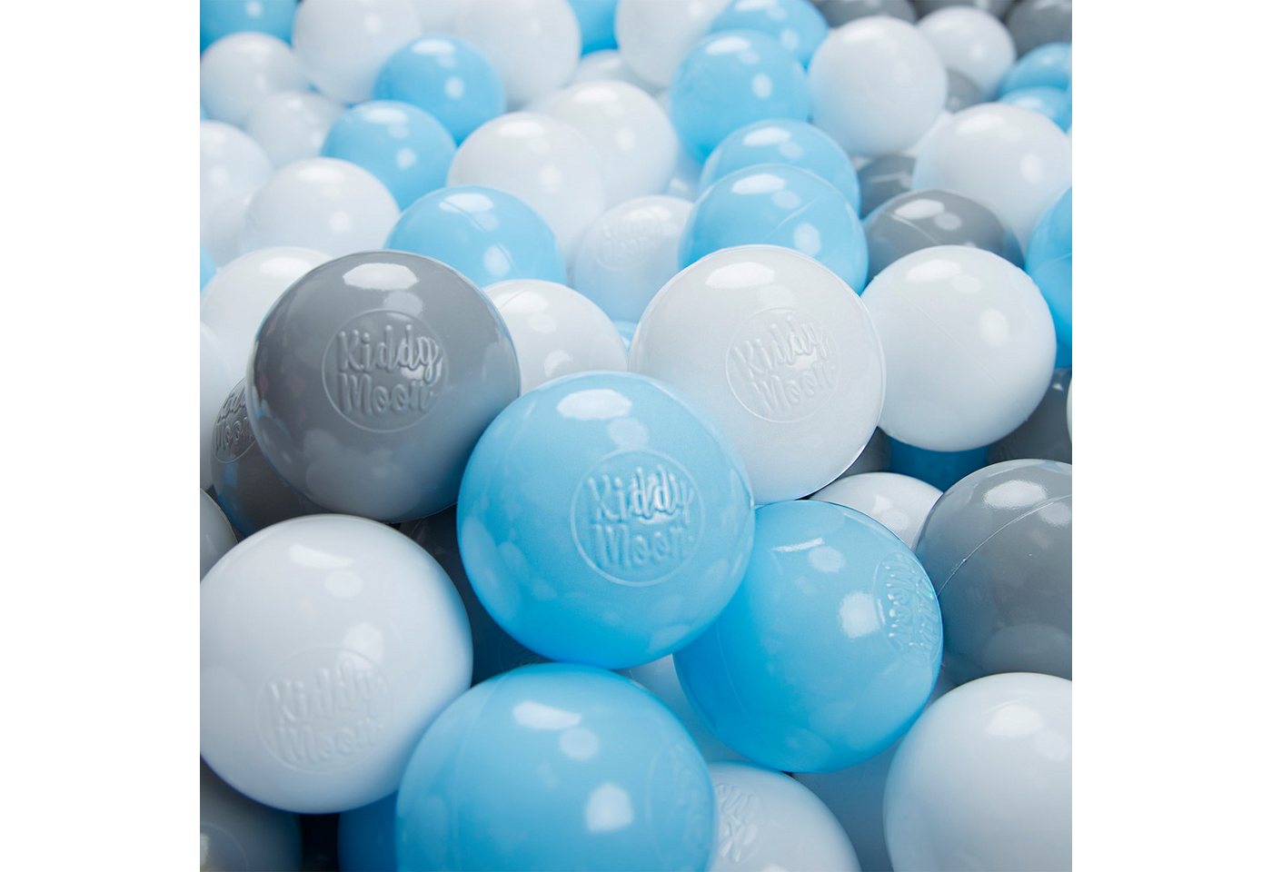 KiddyMoon Bällebad-Bälle ZK6 (Baby Plastikbälle Spielbälle), Made in Europe
