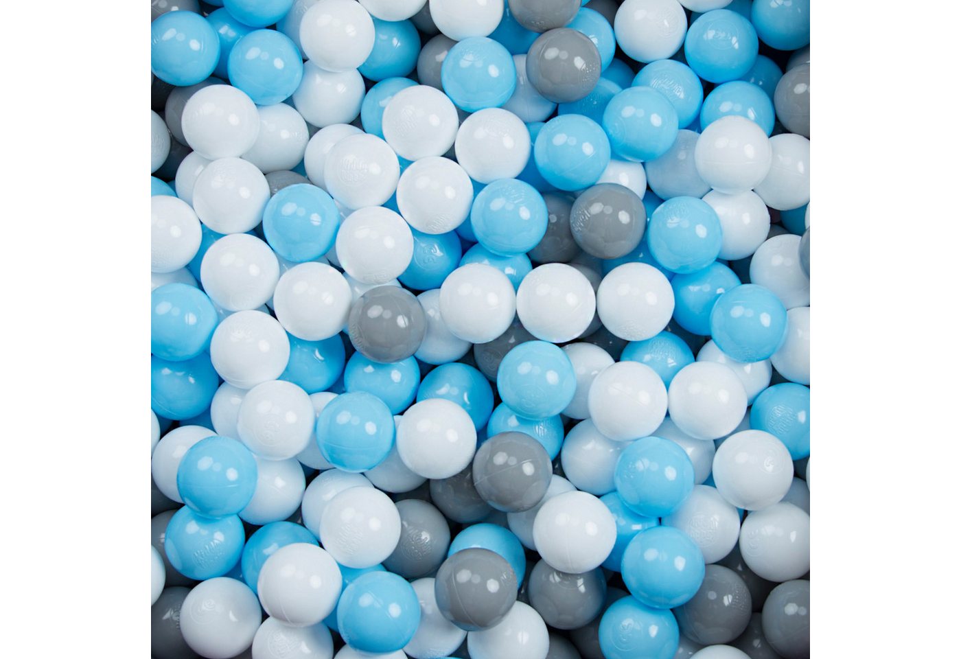 KiddyMoon Bällebad-Bälle ZK6 (Baby Plastikbälle Spielbälle), Made in Europe Bild 2