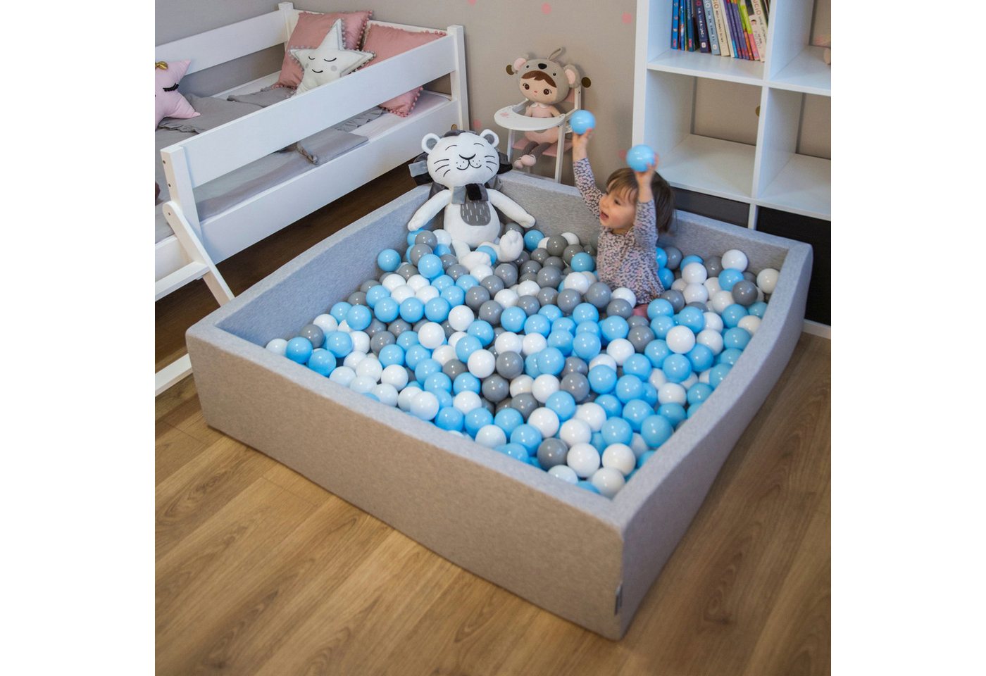 KiddyMoon Bällebad-Bälle ZK6 (Baby Plastikbälle Spielbälle), Made in Europe Bild 4