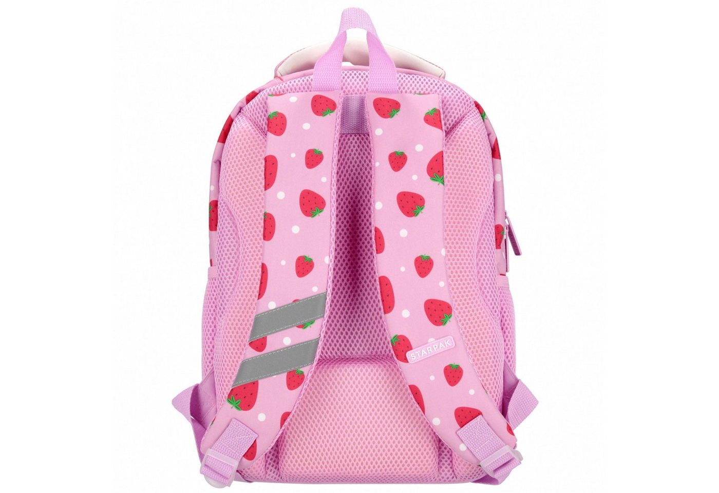 Sarcia.eu Schulrucksack Rosa, verstärkter Schulrucksack für Mädchen, 3 Fächer, Reflektoren Bild 3