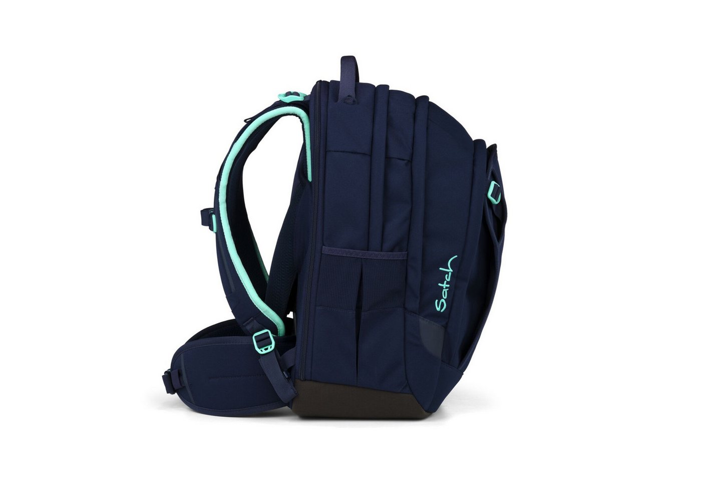 Satch Schulranzen Schulrucksack-Set MATCH PLUS Ocean Mint 3-teilig (3-teilig), Schulranzen, ergonomisch, 30 + 5 Liter, 4 Fächer