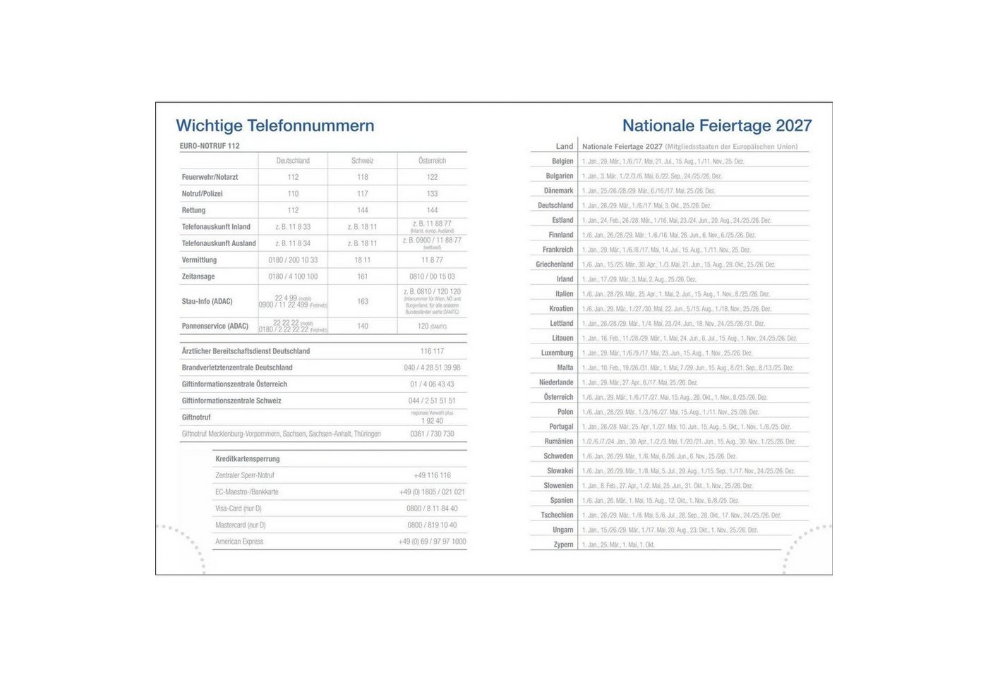 HEYE Taschenkalender Tages-Cheftimer A6, petrol 2027 Bild 4