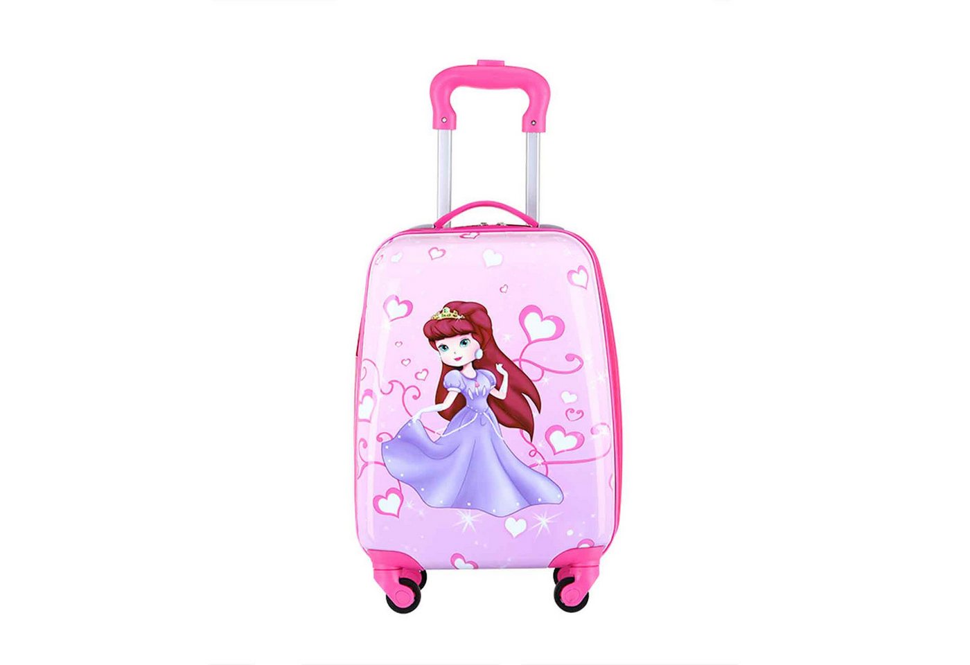 TheTrueC Koffer TheTrueC Kinder Koffer Trolley Prinzessin, 4 Rollen Rollen