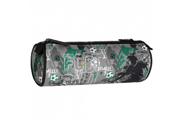 Sarcia.eu Federmäppchen Rundes Fußball-Schulmäppchen für Jungen, 22 × 8 × 8 cm