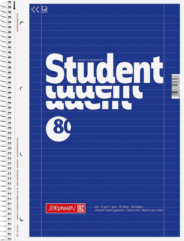Baier & Schneider Collegeblock Collegeblock Premium Student Fruity Love liniert A4 Bild 2