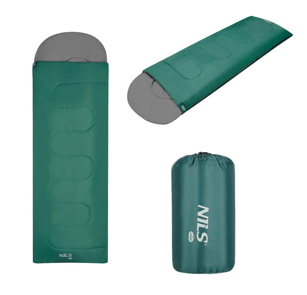 NILS CAMP Schlafsack Deckenschlafsack Campingschlafsack (Spar-Set, 1 tlg., 190 x 75 cm warm), Deckenschlafsack, Doppel-RV, als Decke nutzbar Bild 3