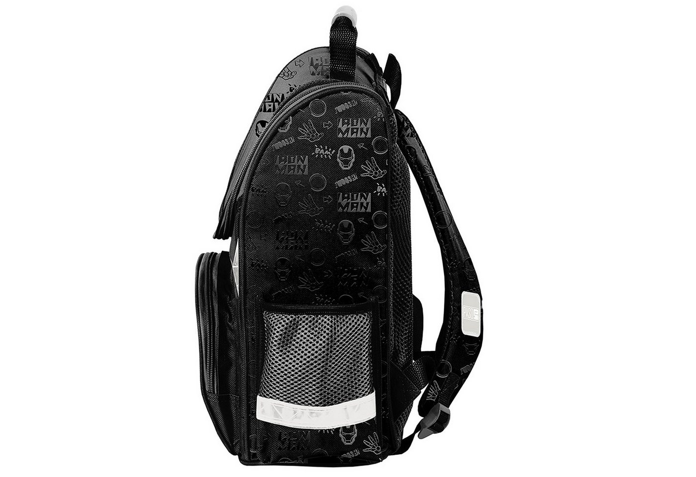 PASO Schulrucksack (Schulset, 5-tlg), Iron Man, 5-tlg. Set, Schwarz Bild 5