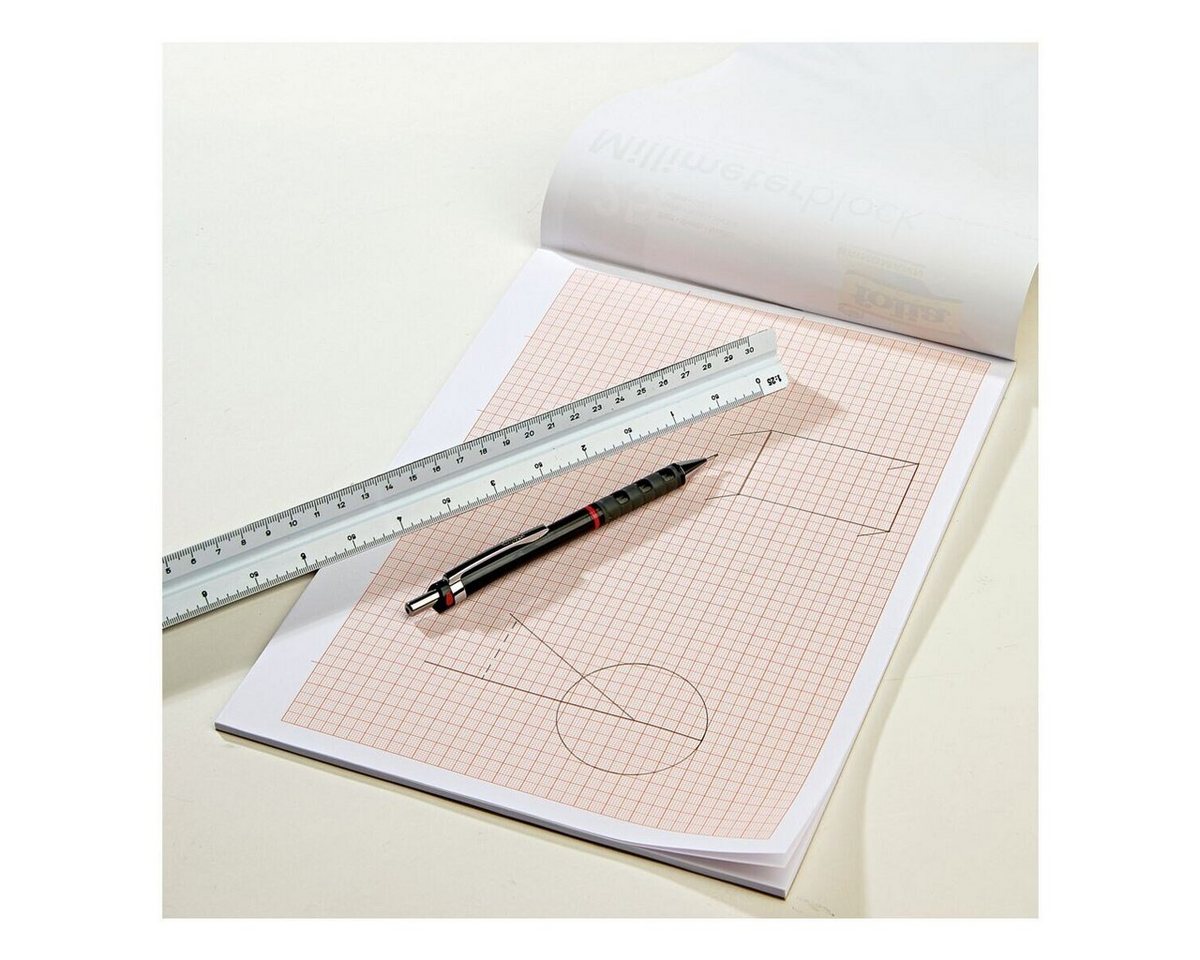 Folia Millimeterpapier, mit 1 mm-Raster-Lineatur, Format A4, 25 Blatt Bild 2