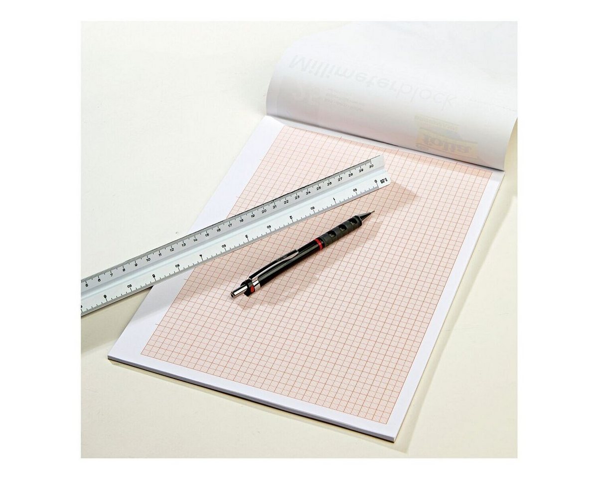 Folia Millimeterpapier, mit 1 mm-Raster-Lineatur, Format A4, 25 Blatt Bild 3