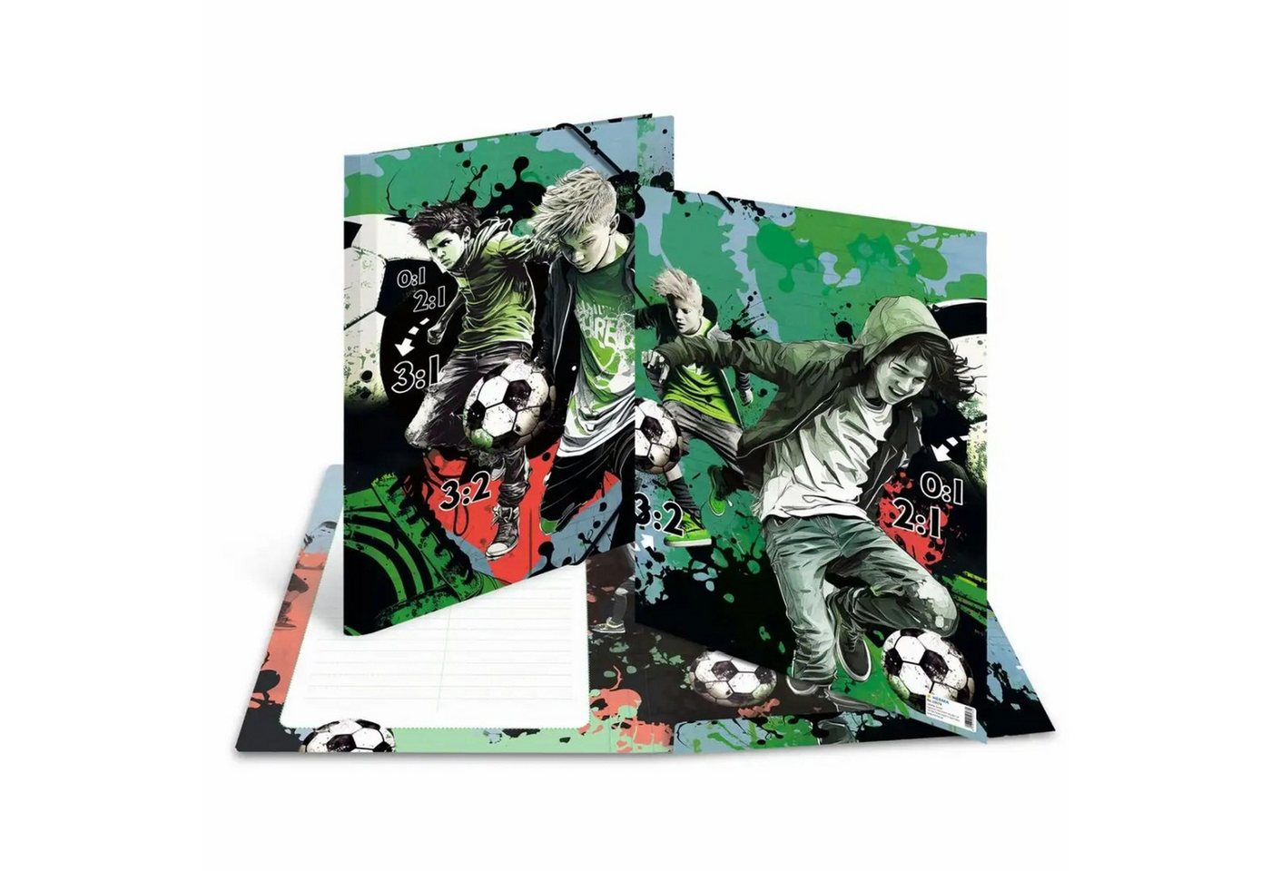 HERMA Organisationsmappe Herma Sammelmappe Eckspanner Karton A3 Street Soccer
